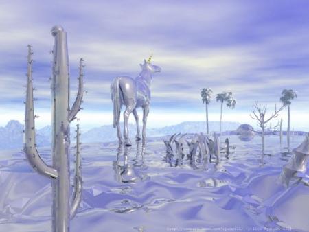 Paysage de glace vivant